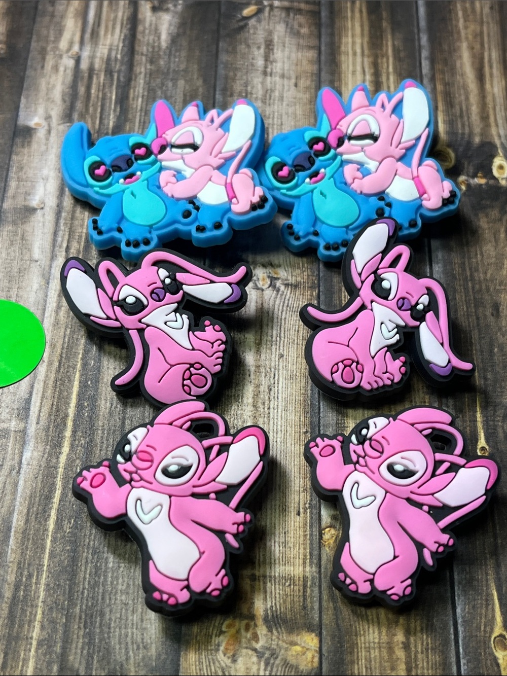 5for$10 Lilo And Stitch With Angel for Croc Shoes 6Pcs Croc Charms Accessories